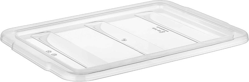 Gastroplast Cutlery Box Tray with 3 Compartments - Grey Polypropylene BPA-Free - Image 3